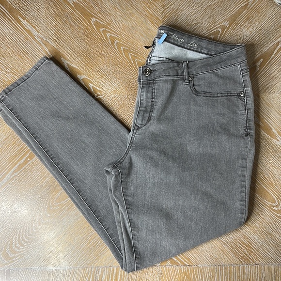 Apt. 9 Denim - APT. 9 Grey Skinny Leg Plus Size Jean 16